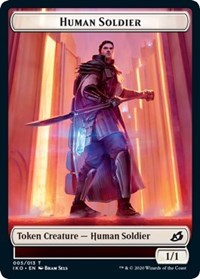 Human Soldier (005) // Zombie Double-sided Token [Commander 2020 Tokens] | D20 Games