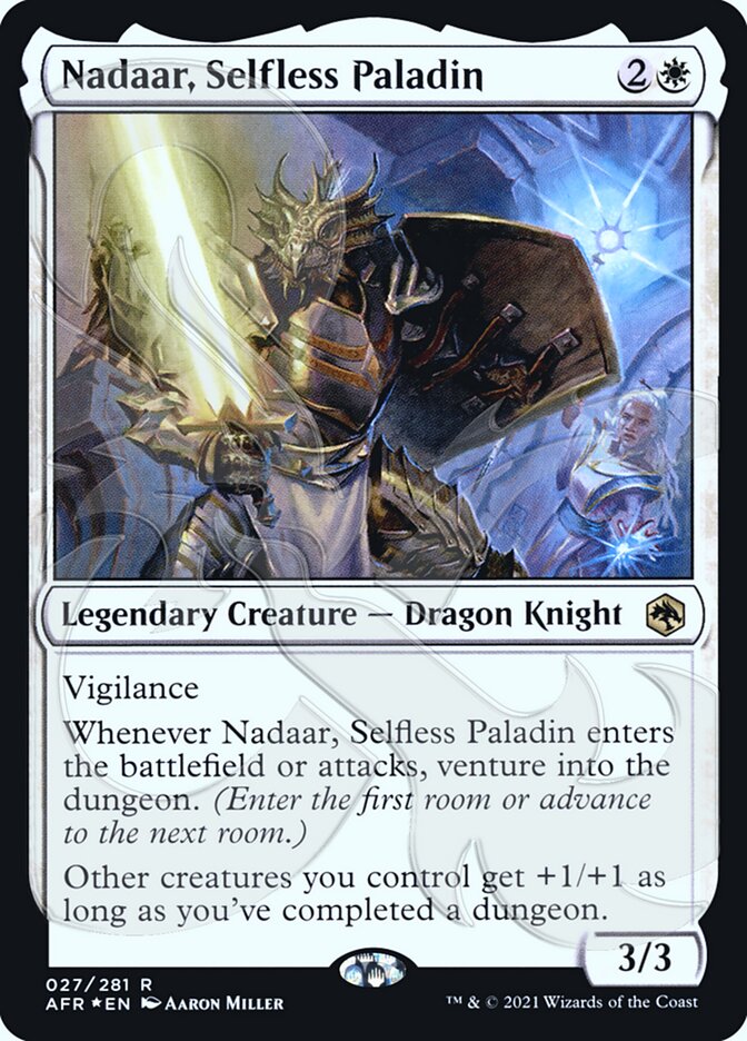 Nadaar, Selfless Paladin (Ampersand Promo) [Dungeons & Dragons: Adventures in the Forgotten Realms Promos] | D20 Games