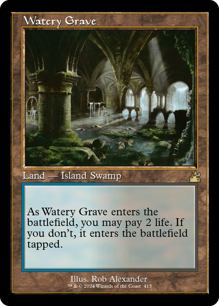 Watery Grave (Retro) [Ravnica Remastered] | D20 Games