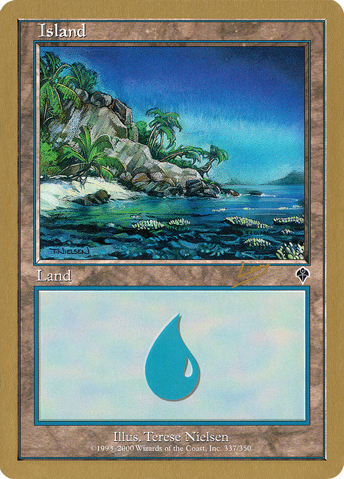 Island (rl337a) (Raphael Levy) [World Championship Decks 2002] | D20 Games