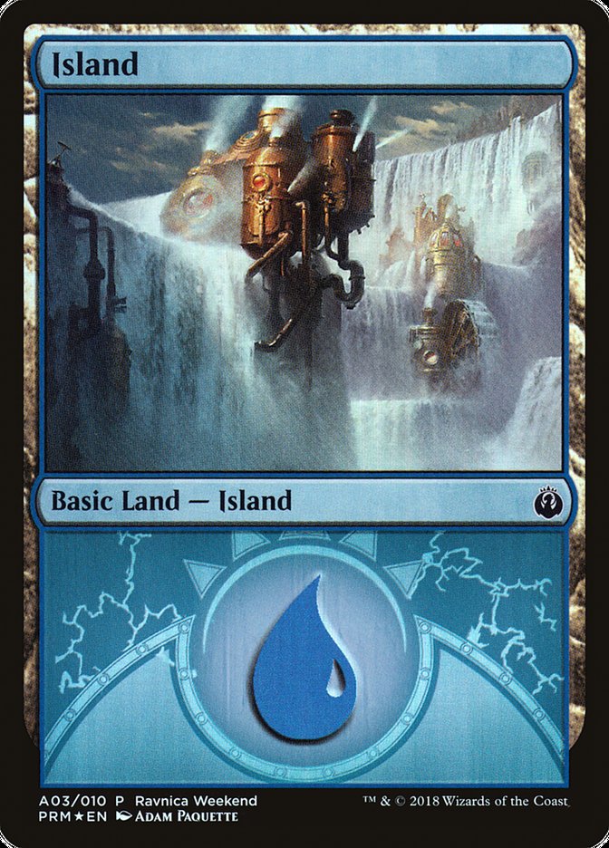 Island (A03) [Guilds of Ravnica Ravnica Weekend] | D20 Games