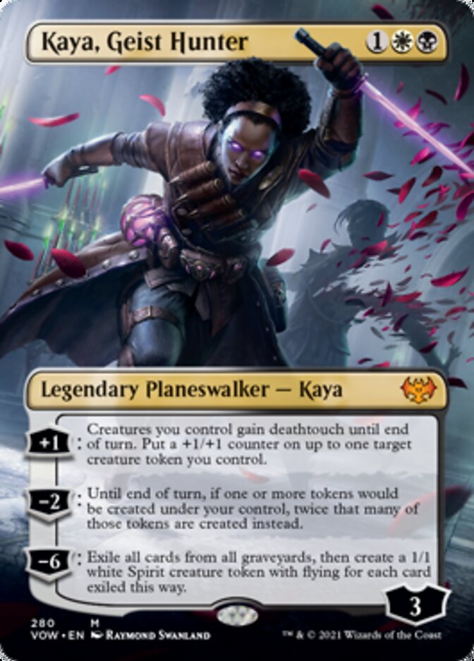 Kaya, Geist Hunter (Borderless) [Innistrad: Crimson Vow] | D20 Games