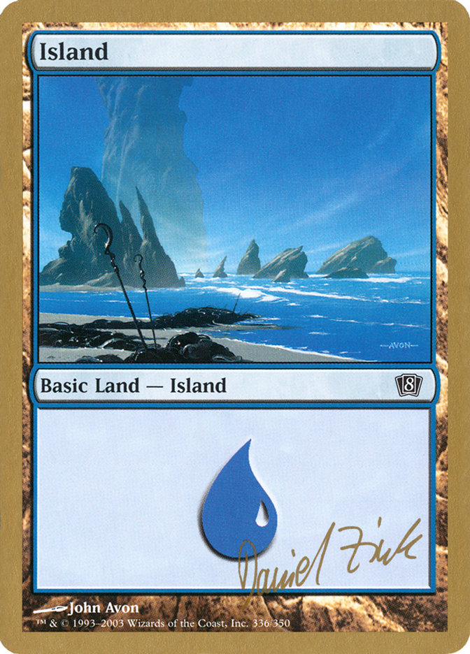 Island (dz336) (Daniel Zink) [World Championship Decks 2003] | D20 Games