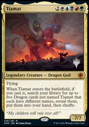 Tiamat (Promo Pack) [Dungeons & Dragons: Adventures in the Forgotten Realms Promos] | D20 Games