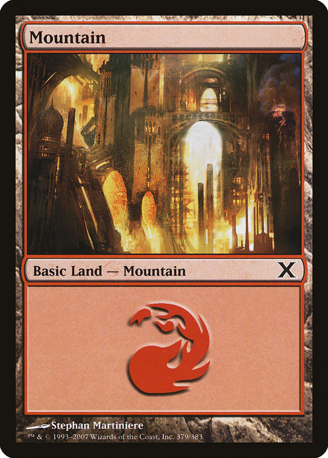 Mountain (379) [Tenth Edition] | D20 Games