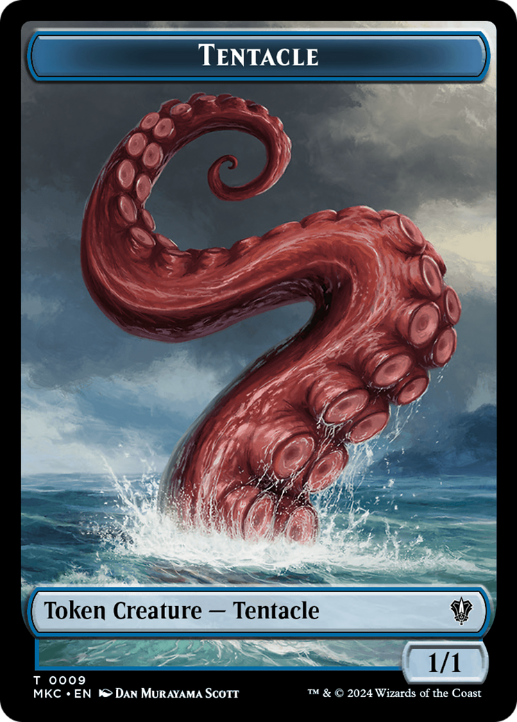 Tentacle // Koma's Coil Double-Sided Token [Murders at Karlov Manor Commander Tokens] | D20 Games