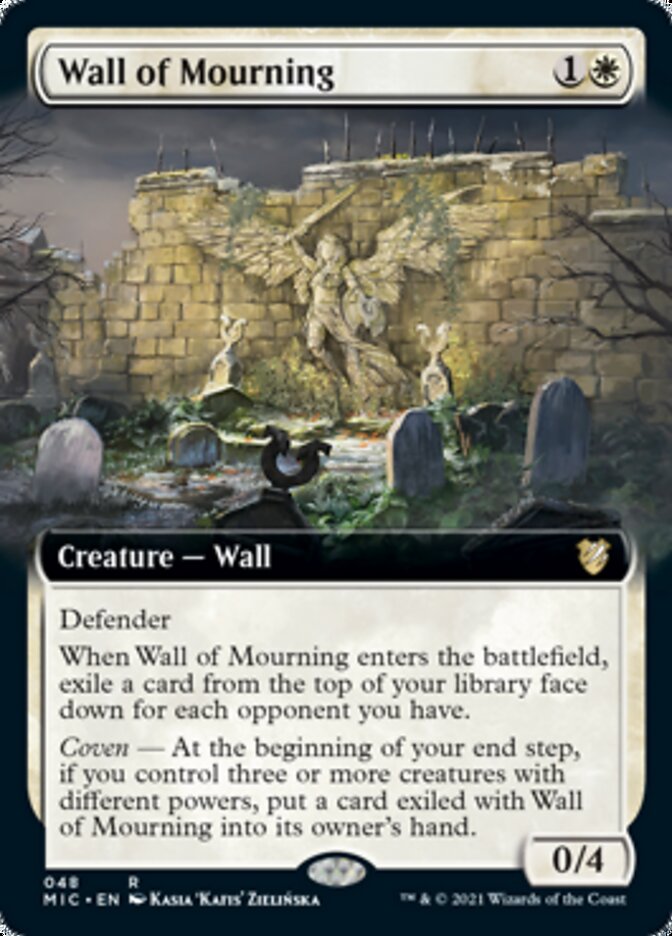 Wall of Mourning (Extended) [Innistrad: Midnight Hunt Commander] | D20 Games