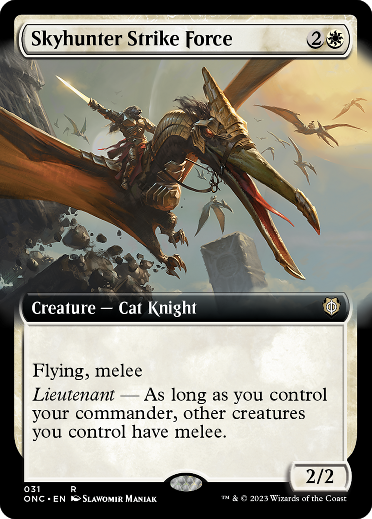 Skyhunter Strike Force (Extended Art) [Phyrexia: All Will Be One Commander] | D20 Games