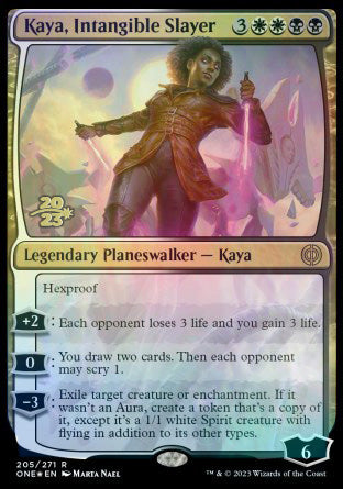 Kaya, Intangible Slayer [Phyrexia: All Will Be One Prerelease Promos] | D20 Games