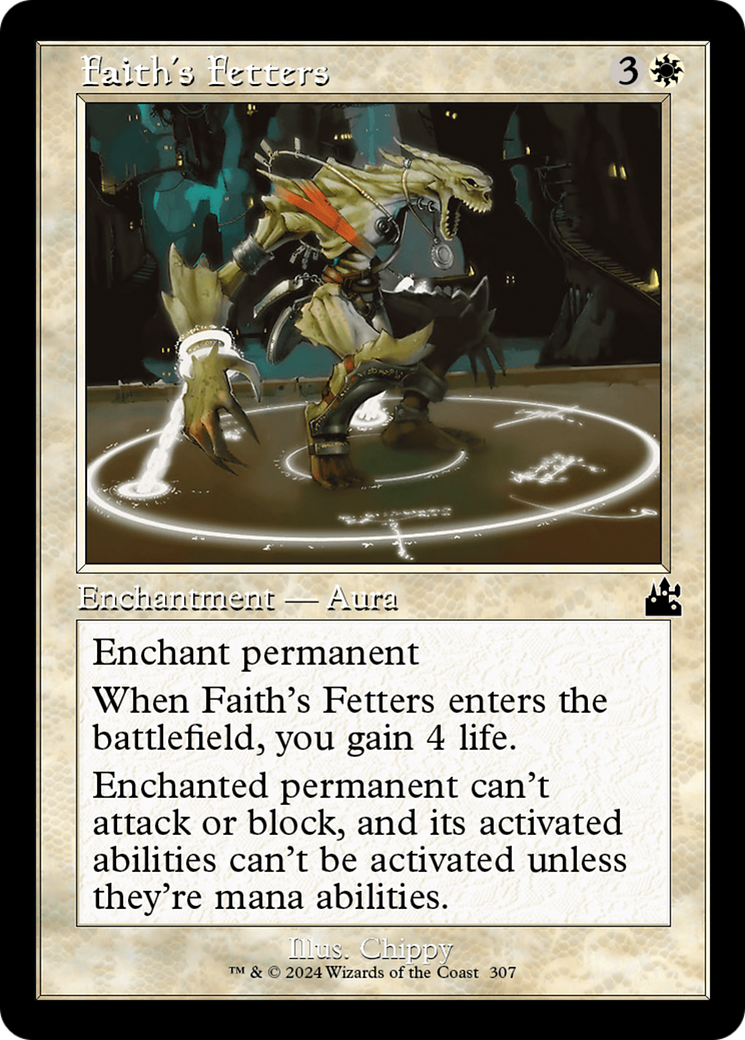 Faith's Fetters (Retro Frame) [Ravnica Remastered] | D20 Games