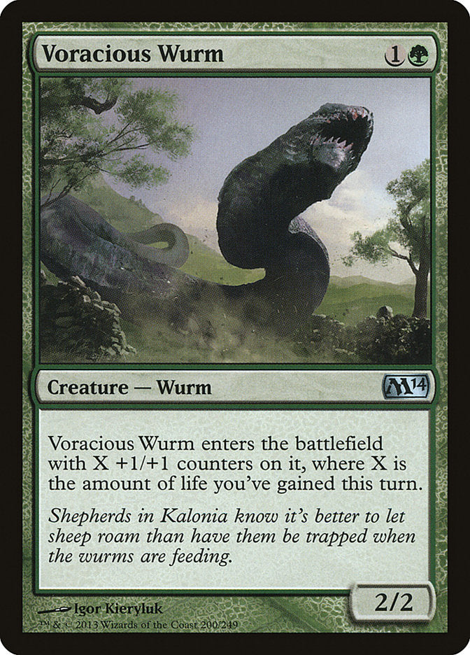 Voracious Wurm [Magic 2014] | D20 Games