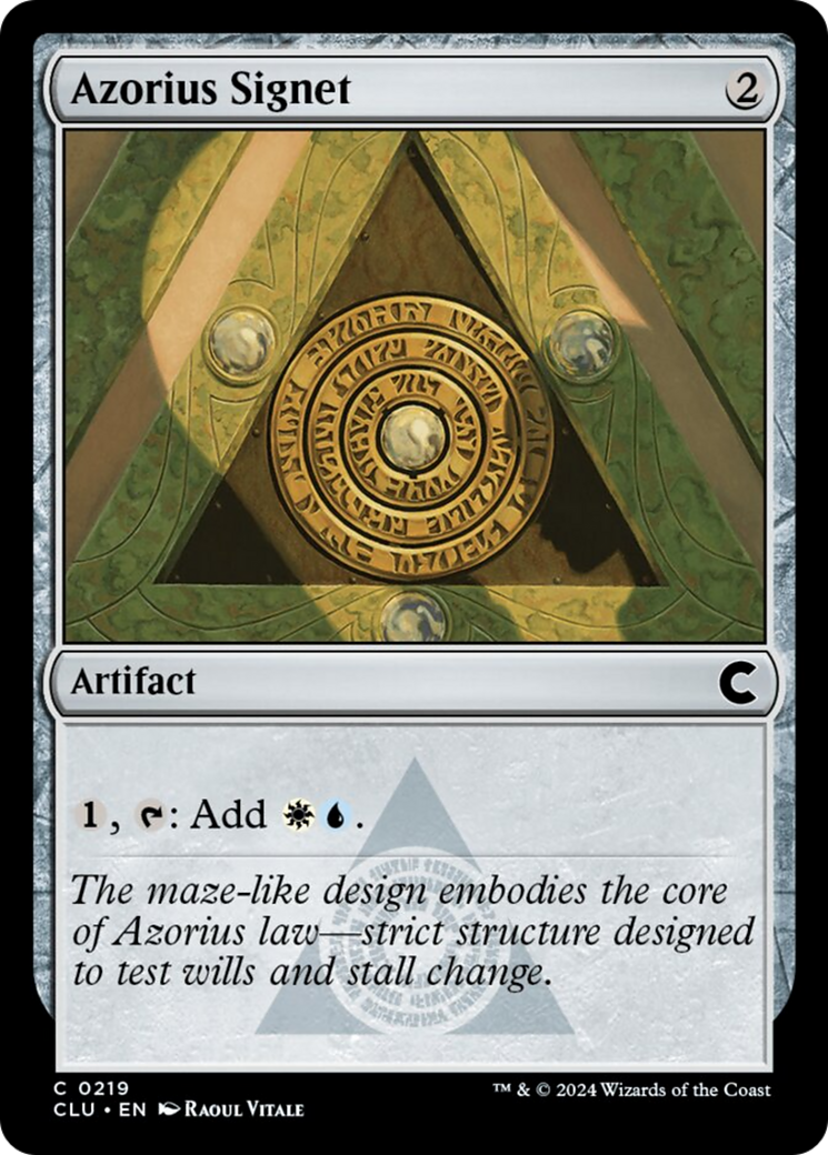 Azorius Signet [Ravnica: Clue Edition] | D20 Games