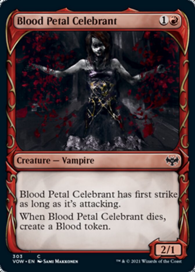 Blood Petal Celebrant (Showcase Fang Frame) [Innistrad: Crimson Vow] | D20 Games