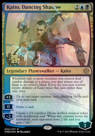 Kaito, Dancing Shadow [Phyrexia: All Will Be One Prerelease Promos] | D20 Games