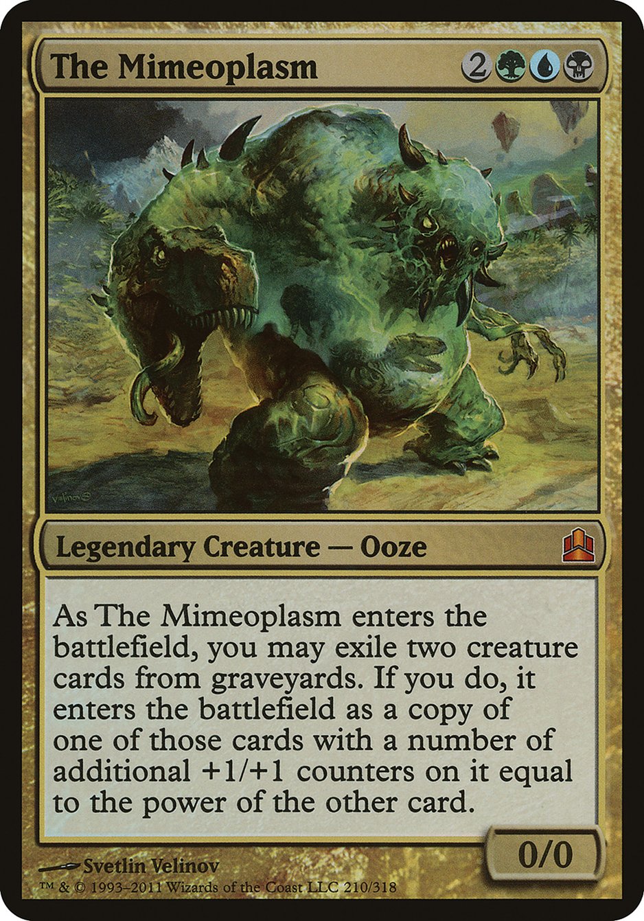 The Mimeoplasm (Oversized) [Commander 2011 Oversized] | D20 Games