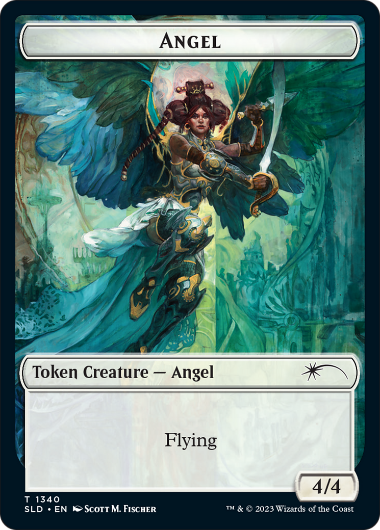 Angel (SLD) // Soldier (GRN) Double-Sided Token [Secret Lair: Angels Tokens] | D20 Games