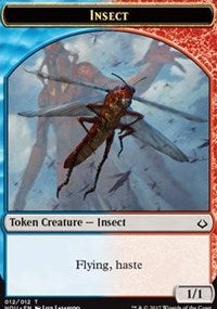 Insect // Warrior Double-sided Token [Hour of Devastation Tokens] | D20 Games