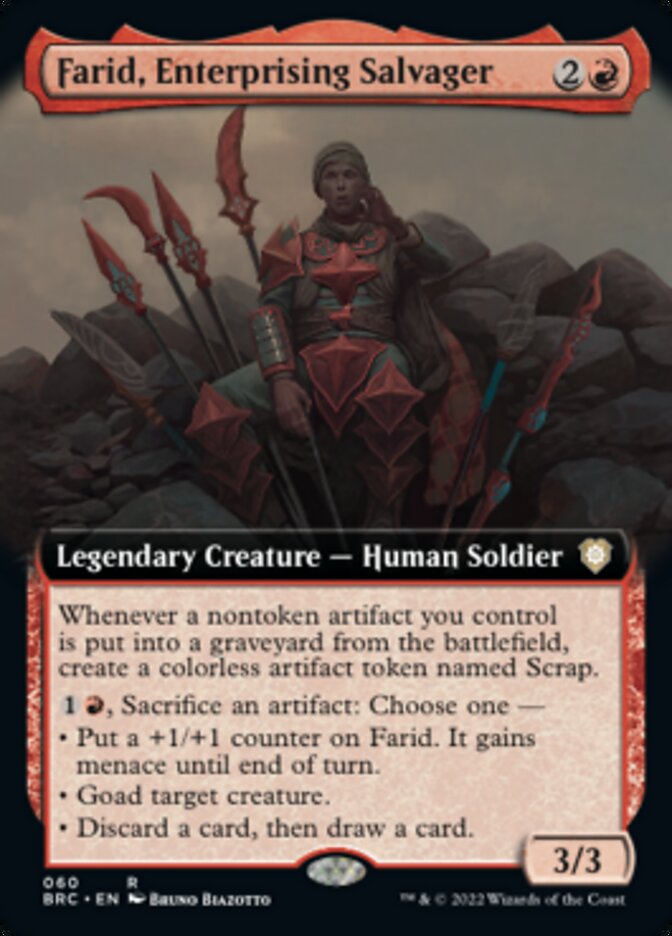 Farid, Enterprising Salvager (Extended Art) [The Brothers' War Commander] | D20 Games