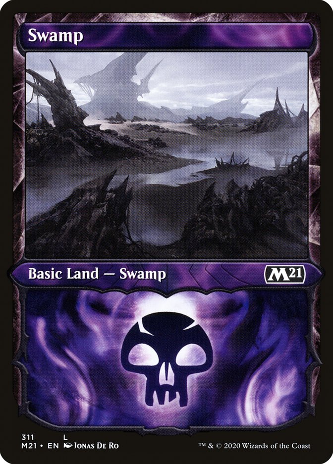 Swamp (311) (Showcase) [Core Set 2021] | D20 Games
