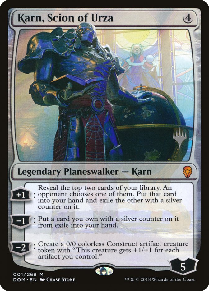 Karn, Scion of Urza (Promo Pack) [Dominaria Promos] | D20 Games