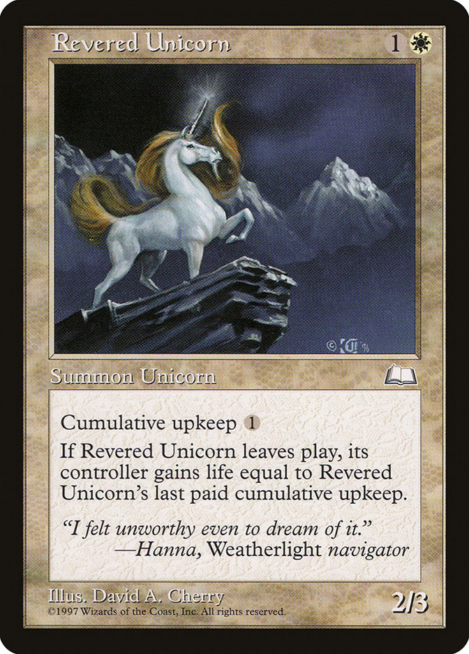 Revered Unicorn [Weatherlight] | D20 Games