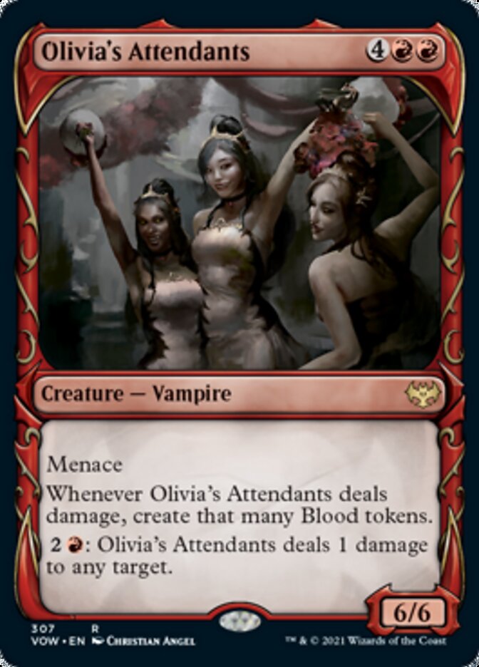 Olivia's Attendants (Showcase Fang Frame) [Innistrad: Crimson Vow] | D20 Games