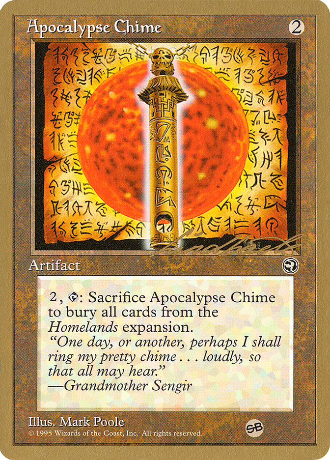 Apocalypse Chime (Leon Lindback) (SB) [Pro Tour Collector Set] | D20 Games