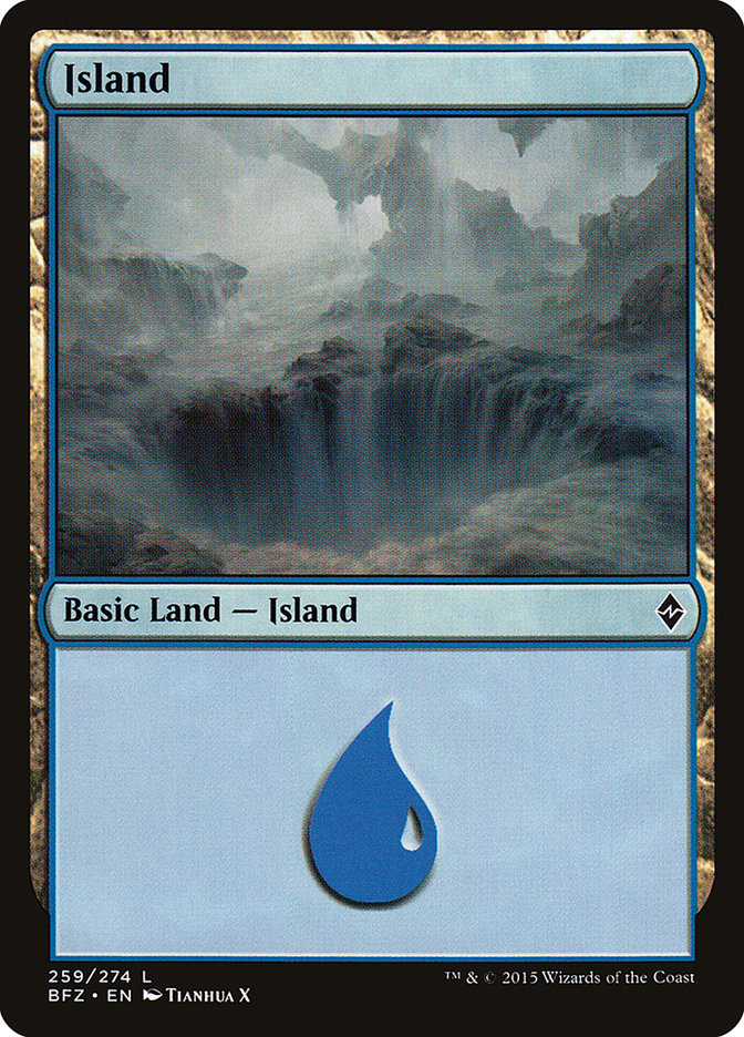 Island (259a) [Battle for Zendikar] | D20 Games