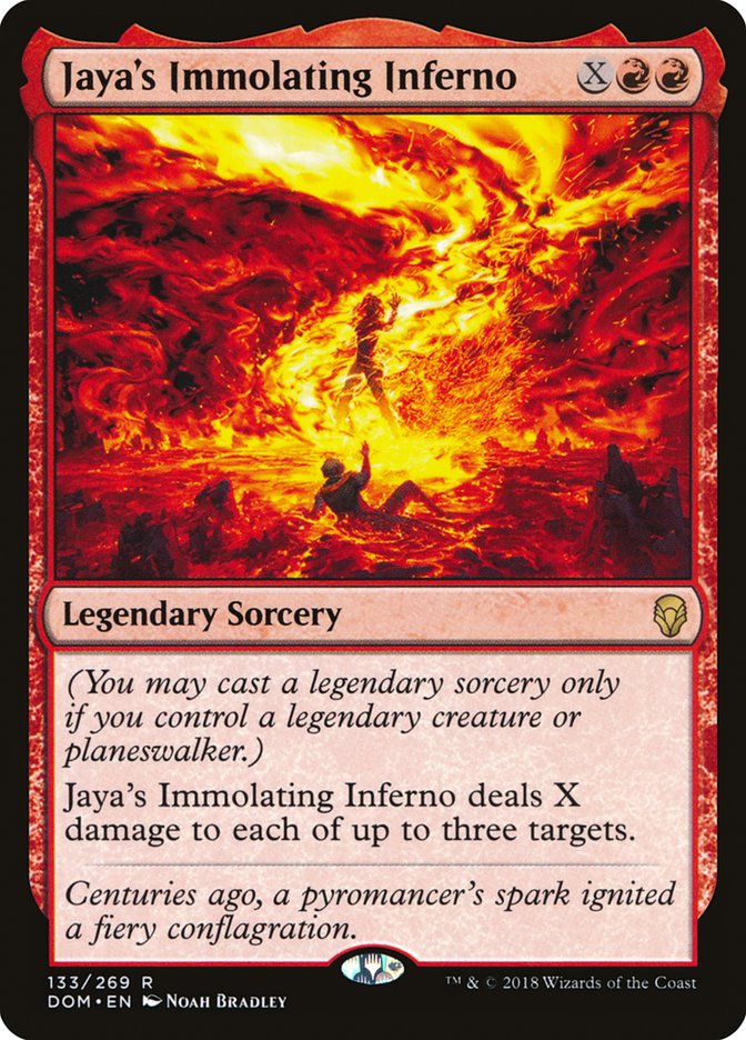 Jaya's Immolating Inferno [Dominaria] | D20 Games
