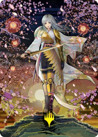 The Wandering Emperor 2 Art Card (Gold-Stamped Signature) [Kamigawa: Neon Dynasty Art Series] | D20 Games