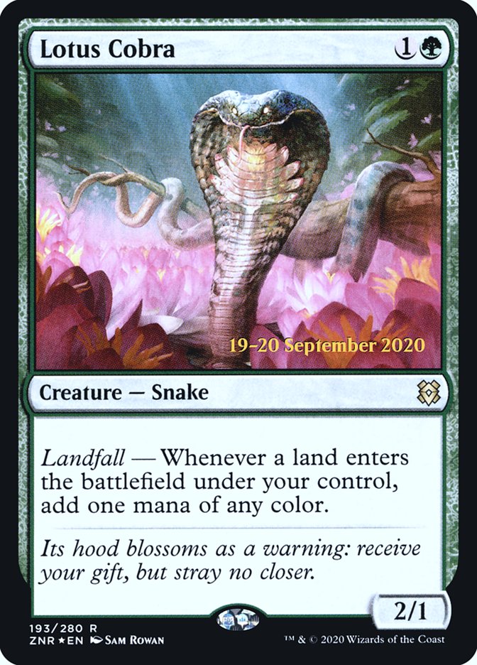 Lotus Cobra [Zendikar Rising Prerelease Promos] | D20 Games