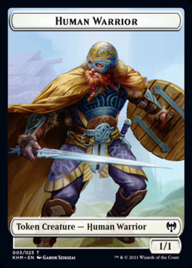 Human Warrior [Kaldheim Tokens] | D20 Games