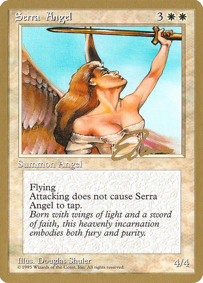 Serra Angel (Eric Tam) [Pro Tour Collector Set] | D20 Games