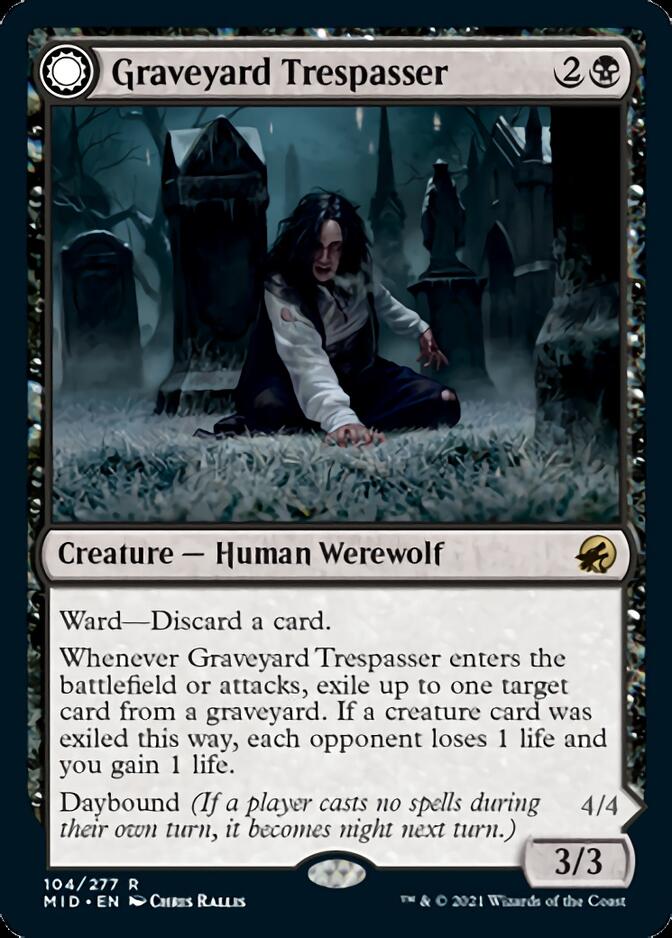 Graveyard Trespasser // Graveyard Glutton [Innistrad: Midnight Hunt] | D20 Games