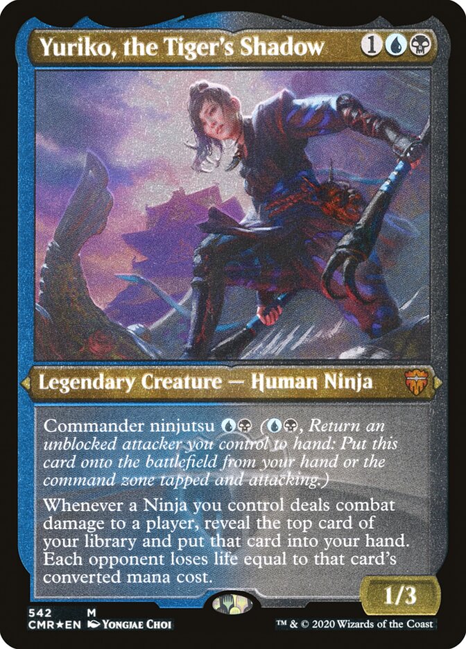 Yuriko, the Tiger's Shadow (Etched) [Commander Legends] | D20 Games