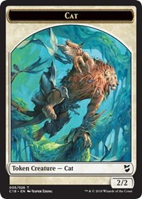 Cat // Soldier Double-sided Token [Commander 2018 Tokens] | D20 Games