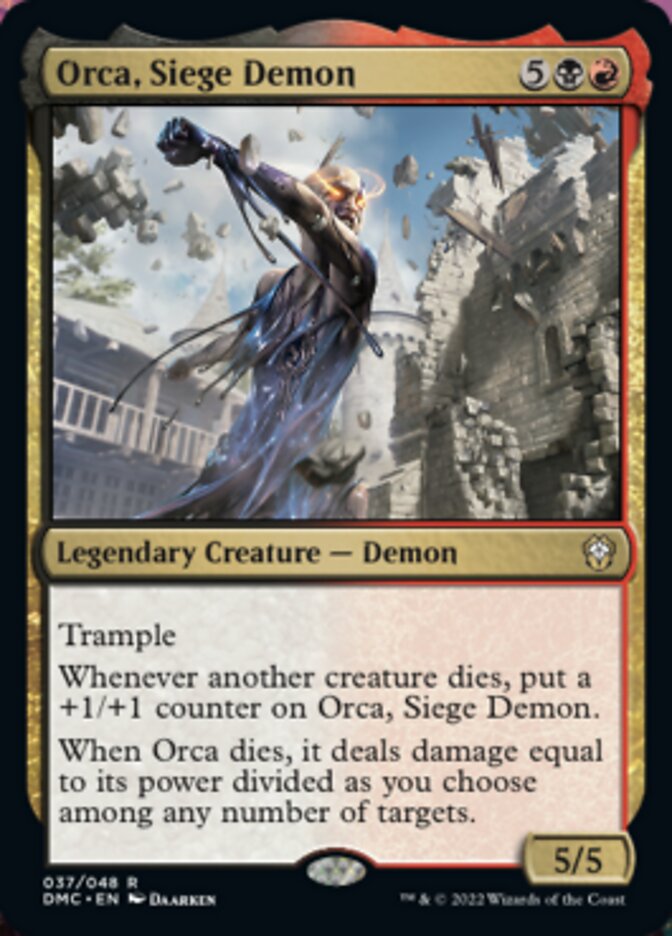 Orca, Siege Demon [Dominaria United Commander] | D20 Games