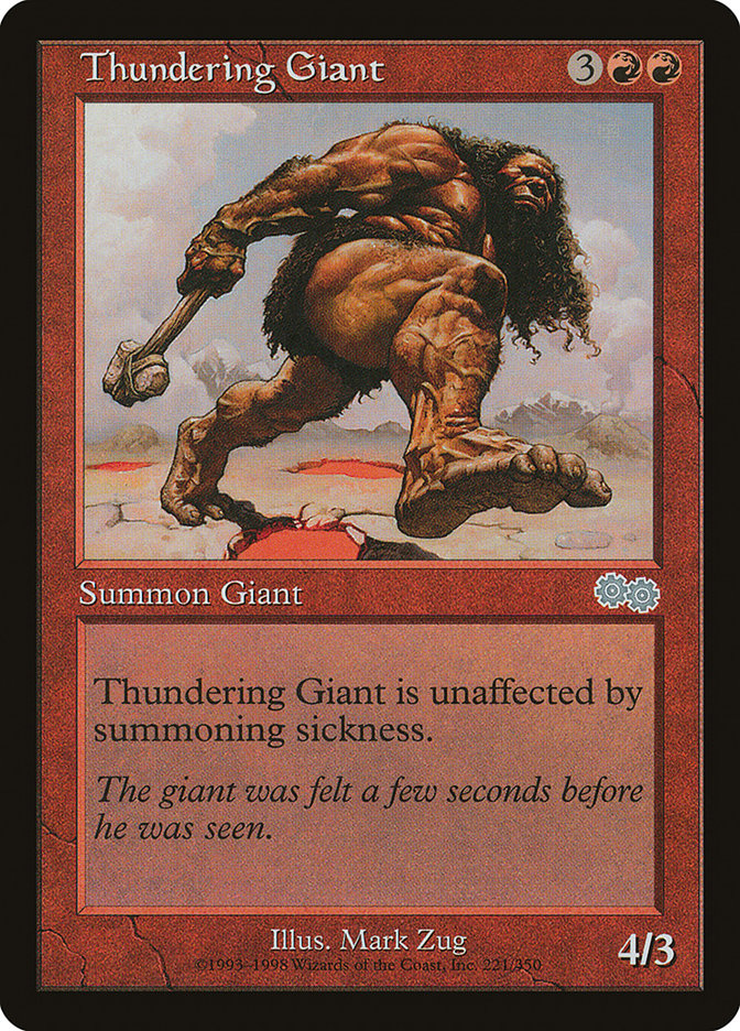 Thundering Giant [Urza's Saga] | D20 Games