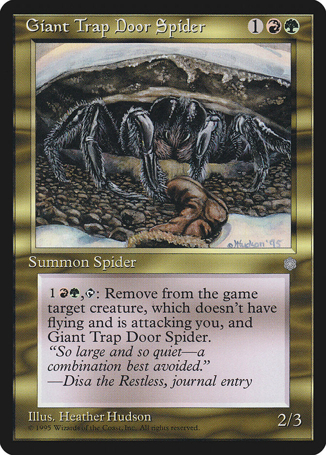 Giant Trap Door Spider [Ice Age] | D20 Games