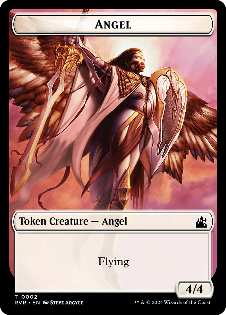 Angel Token (0002) [Ravnica Remastered Tokens] | D20 Games