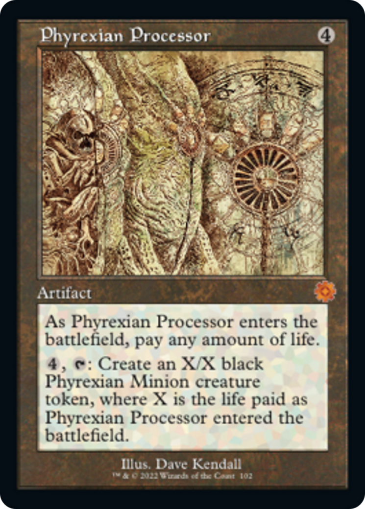 Phyrexian Processor (Retro Schematic) [The Brothers' War Retro Artifacts] | D20 Games