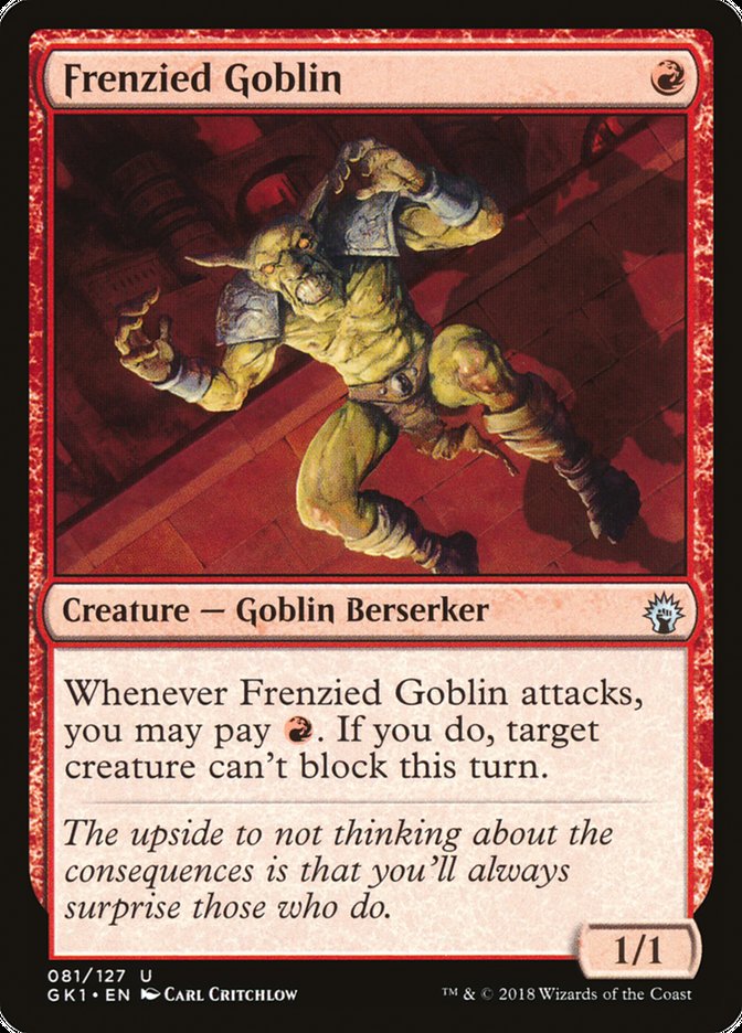 Frenzied Goblin [Guilds of Ravnica Guild Kit] | D20 Games