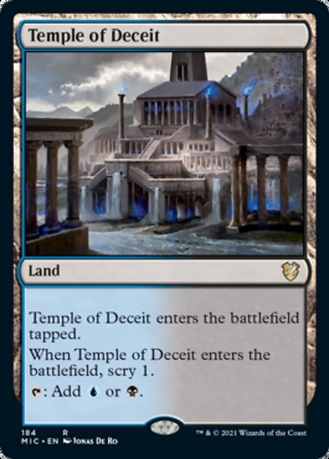 Temple of Deceit [Innistrad: Midnight Hunt Commander] | D20 Games