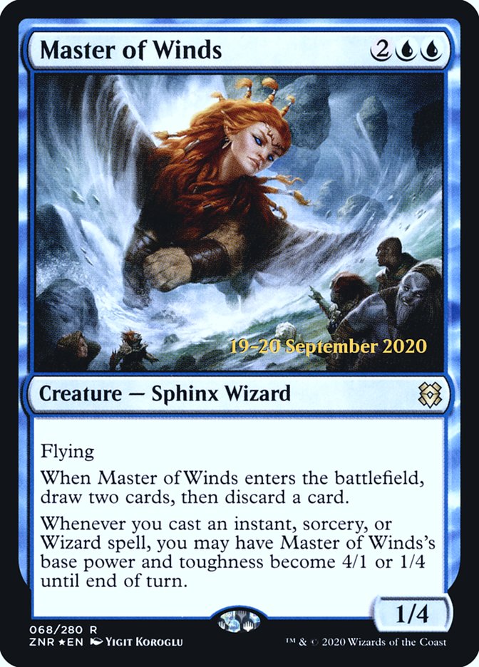 Master of Winds [Zendikar Rising Prerelease Promos] | D20 Games