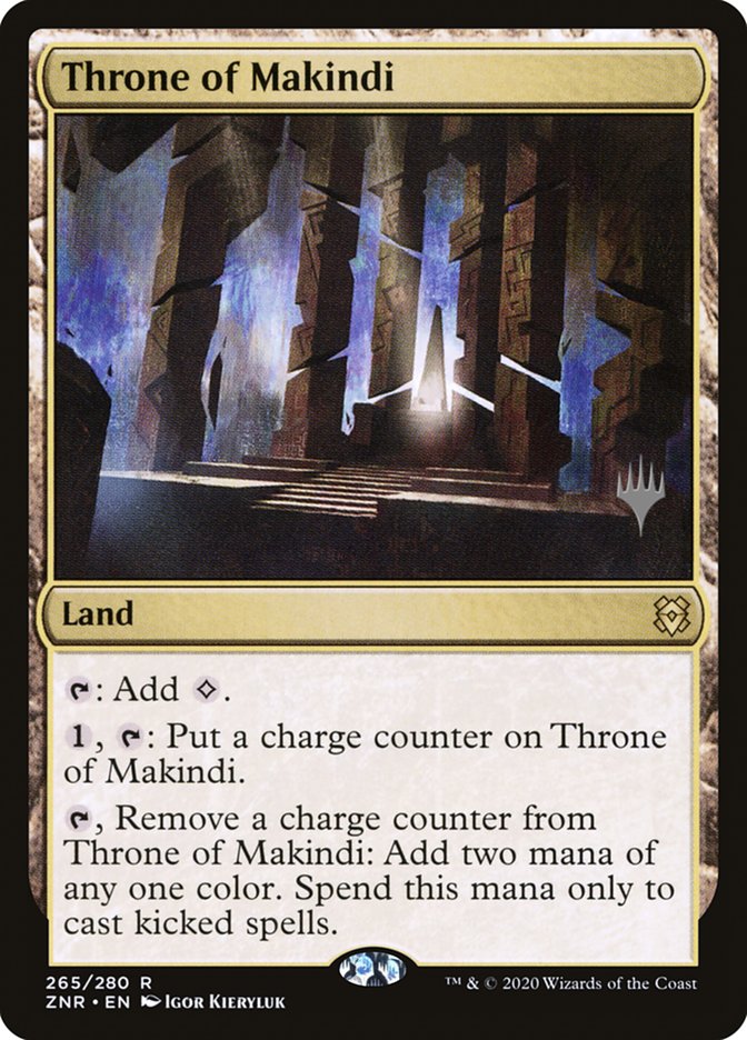 Throne of Makindi (Promo Pack) [Zendikar Rising Promos] | D20 Games