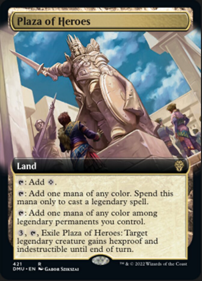 Plaza of Heroes (Extended Art) [Dominaria United] | D20 Games