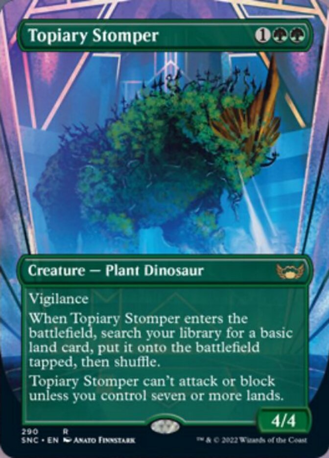 Topiary Stomper (Borderless Alternate Art) [Streets of New Capenna] | D20 Games