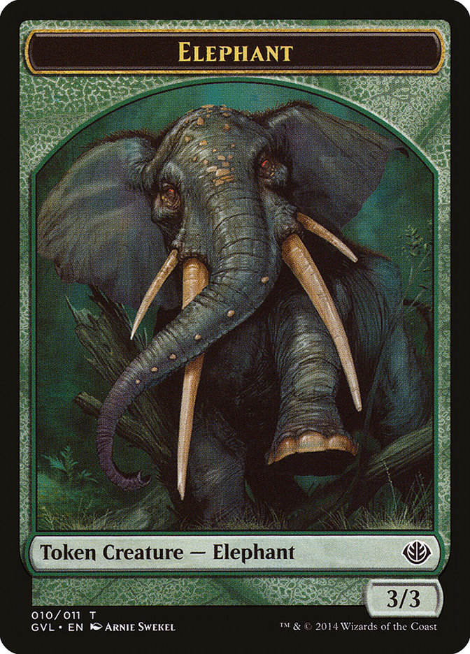 Elephant Token (Garruk vs. Liliana) [Duel Decks Anthology Tokens] | D20 Games