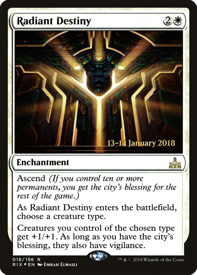 Radiant Destiny [Rivals of Ixalan Prerelease Promos] | D20 Games