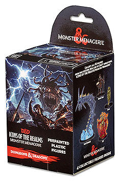 Dungeons & Dragons Fantasy Miniatures: Icons of the Realms Set 4 Monster Menagerie Standard Booster Brick (8) | D20 Games